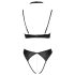 Cottelli - Spitzen-Push-Up-Set mit Halsband (schwarz)