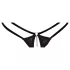Abierta Fina - Offener String und Korsett (schwarz) - L