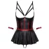 Cottelli Bondage - glänzendes Set mit Handfesseln (schwarz) - 85B/L
