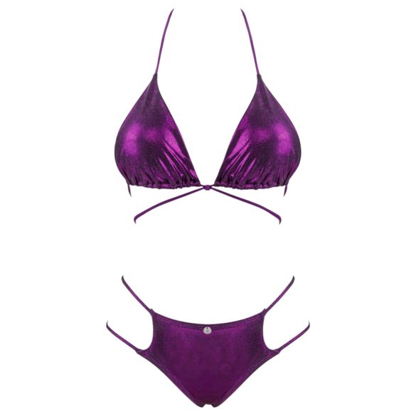 Obsessive Balitta - Glänzendes Neckholder-Bikini (Lila)
