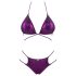 Obsessive Balitta - Glänzendes Neckholder-Bikini (Lila) - L