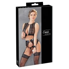 Cottelli Bondage - Spitzenwäsche-Set (4-teilig)