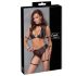 Cottelli Bondage - BH-Set mit Netzdetails (schwarz) - L