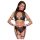Cottelli Bondage - BH-Set mit Netzdetails (schwarz) - XL