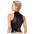 Noir - Glänzendes Zip-Top (Schwarz) - L