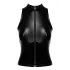 Noir - Glänzendes Zip-Top (Schwarz) - L