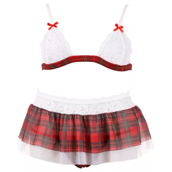 Cottelli - Sexy Schulmädchen Kostüm - BH-Set - L