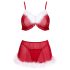 Cottelli - Weihnachts-Dessous-Set (rot)