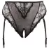 Cottelli Plus Size - Spitzenstrumpfhalter-String (schwarz) - XXXXL