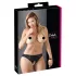Cottelli Plus Size - Spitzen-Offen-Slip (schwarz) - 3XL