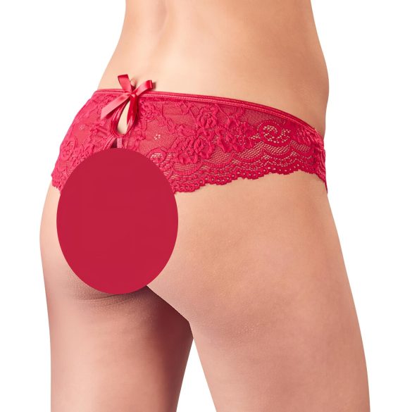 Cottelli - Damenstring offen mit Schleife (rot)