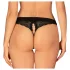 Obsessive Chemeris - Offener Tanga (Schwarz)
