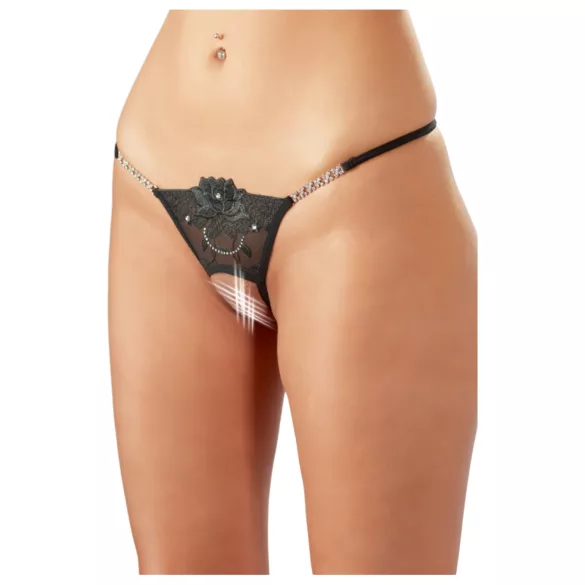 Cottelli - Glänzende Blume - Offener Tanga