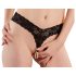 Cottelli - Doppelperlen-Spitzenstring (Schwarz) - M