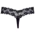 Cottelli - Doppelperlen Spitzen-String (schwarz) - M