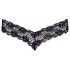Cottelli - Doppelperlen-Spitzenstring (Schwarz) - M