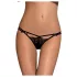 Obsessive Intensa - Doppelt geschnürter Spitzen-Tanga (schwarz) - L/XL
