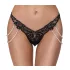 Cottelli - Luxus Perlenstickerei Tanga (schwarz)