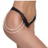 Cottelli - Luxus Perlenstickerei Tanga (schwarz)