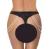 Cottelli - Luxus Perlenstickerei Tanga (schwarz)