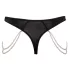 Cottelli - Luxus Perlenstickerei Tanga (schwarz)