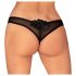 Obsessive Latinesa - Offene String (Schwarz) - XL/XXL