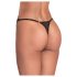 Obsessive - Transparenter Spitzen-Tanga (Schwarz) - L/XL