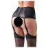 Cottelli Plus Size - Spitzen Strapshemd mit Schnürung (schwarz) - 3XL