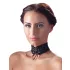 Cottelli - Breites Schnürspitze Halsband (Schwarz)