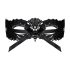 Obsessive - Bestickte Venezianische Maske (Schwarz)