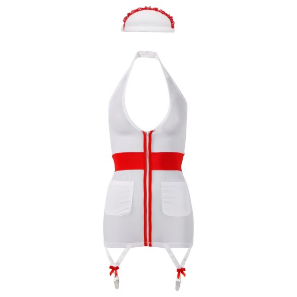 Cottelli - Verführerisches Krankenschwester-Outfit mit Strapse - XL