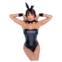 Cottelli Bunny - glänzendes, sexy Hasenkostüm (5-teilig)