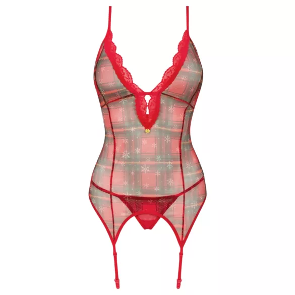 Obsessive Jollymore - Weihnachtliches Dessous-Set - XL/XXL