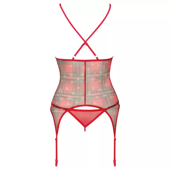 Obsessive Jollymore - Weihnachtliches Dessous-Set - XL/XXL
