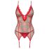 Obsessive Jollymore - Weihnachtliches Dessous-Set