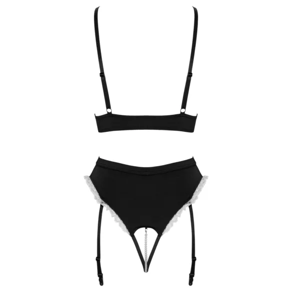 Cottelli - Dienstmädchen-Set (schwarz) - M