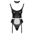 Cottelli - Dienstmädchen-Body mit Schürze (schwarz)