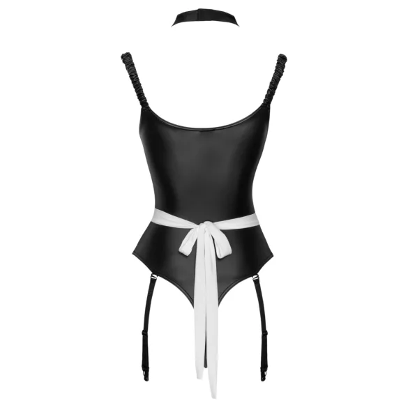 Cottelli - Dienstmädchen-Body mit Schürze (schwarz) - M