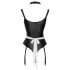 Cottelli - Dienstmädchen-Body mit Schürze (schwarz) - M