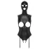 Bad Kitty - Offener Body & Sauggesicht (Schwarz) - M