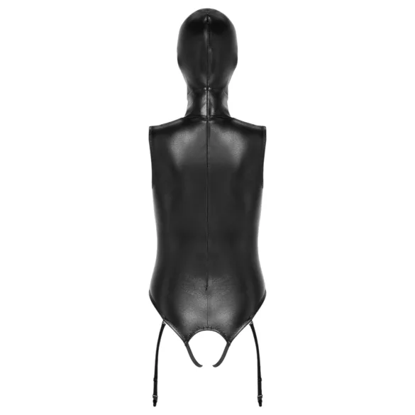 Bad Kitty - Offener Body & Sauggesicht (Schwarz) - XL