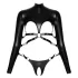 Bad Kitty - Offener Brust Bondage-Set (schwarz) - L