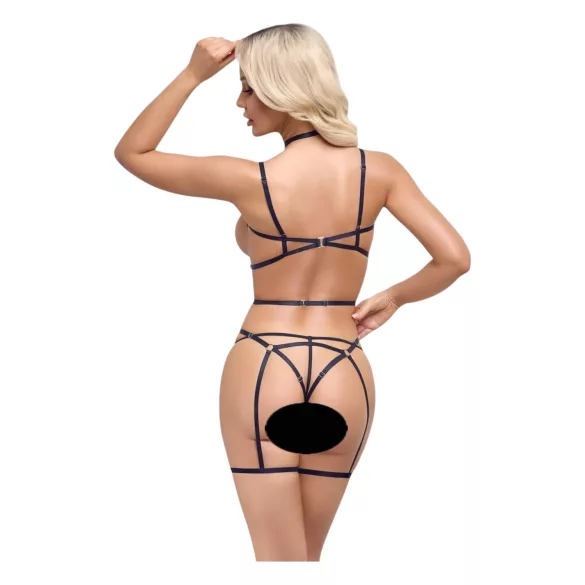Cottelli - Schmuckbody & String (schwarz) - (S-L)