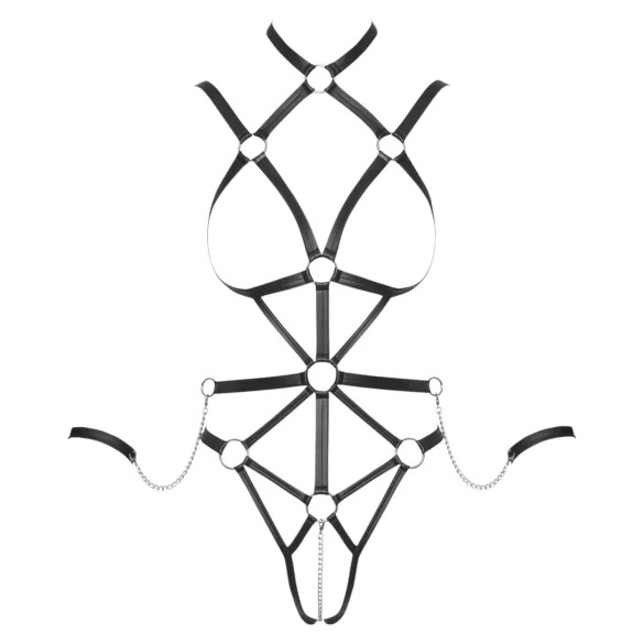 Bad Kitty - Körpergeschirr Body (schwarz) - L