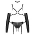 Bad Kitty - Bondage Körpergeschirr Set (schwarz) - M