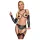 Bad Kitty - Bondage Körpergeschirr Set (schwarz) - L
