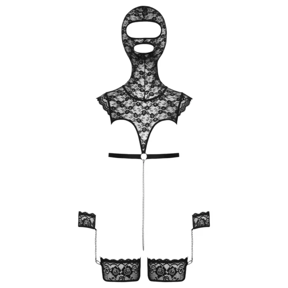 Bad Kitty - Spitzen-BDSM-Set (schwarz)
