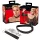 Bad Kitty - Herz Halsband & Metall-Leine (Schwarz)