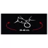 Bad Kitty - Herz Halsband & Metall-Leine (Schwarz)