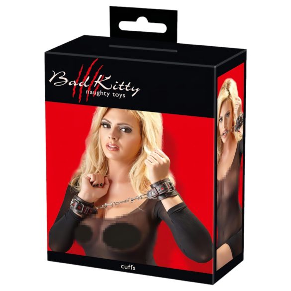 Bad Kitty - Herzhandfesseln (schwarz)